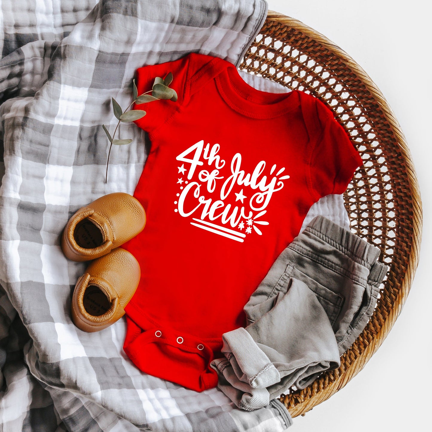 4th Of July Crew | Baby Graphic Short Sleeve Bodysuit
