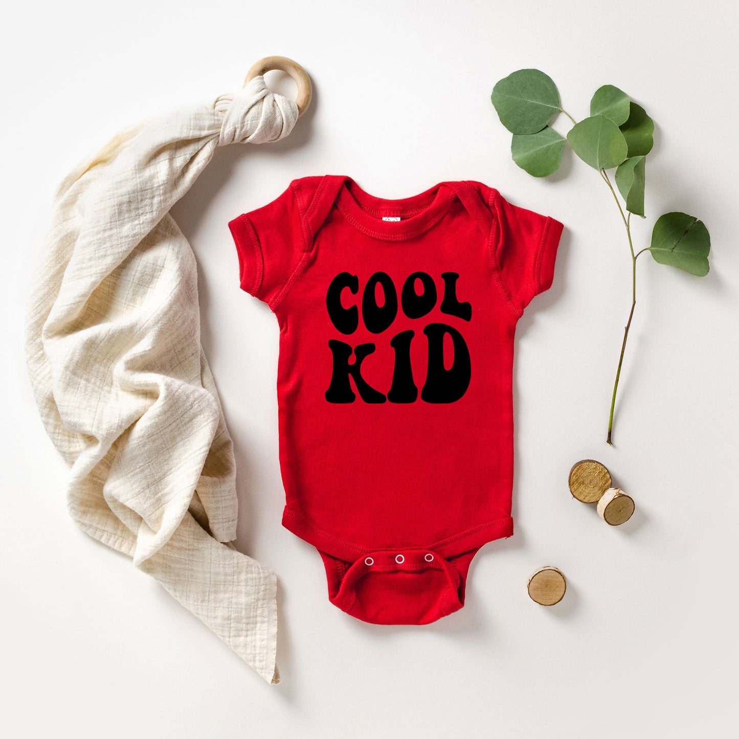 Cool Kid Wavy | Baby Graphic Short Sleeve Bodysuit