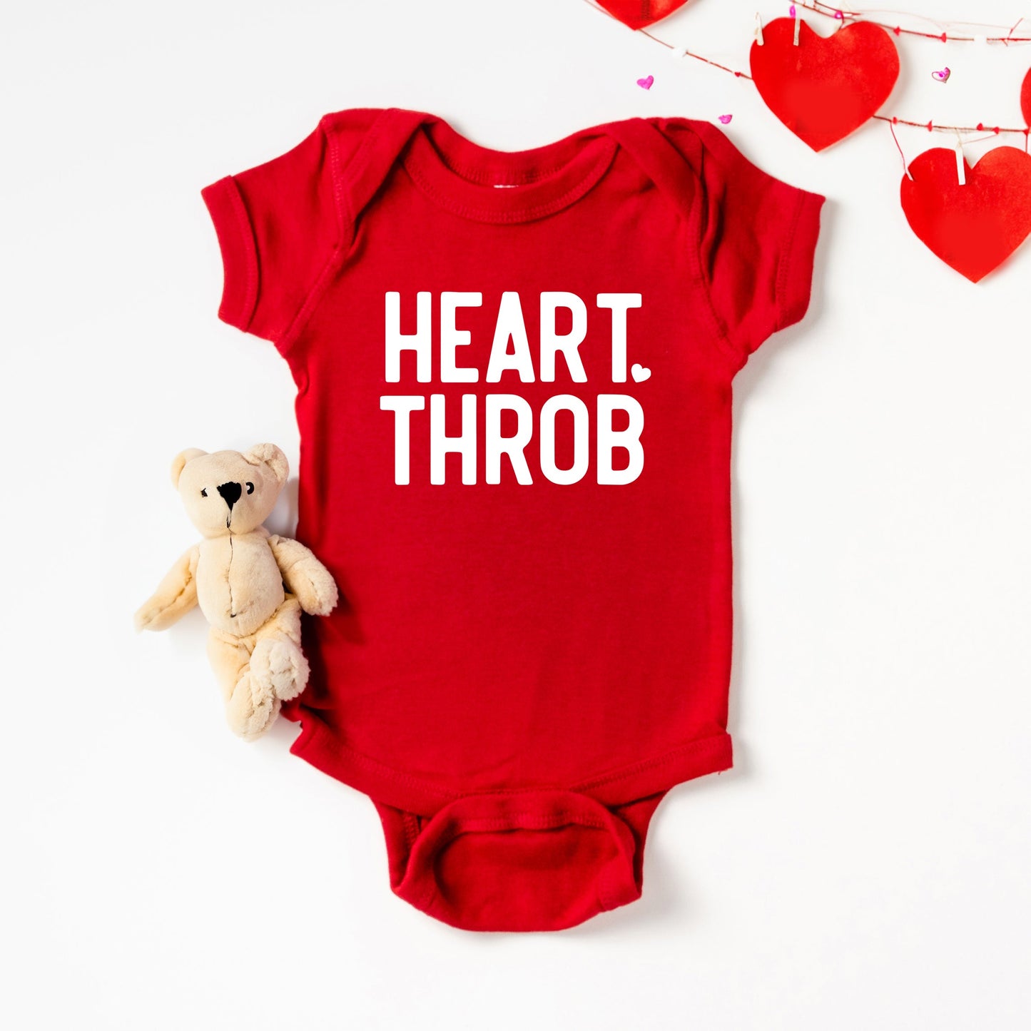 Heart Throb Small Heart | Baby Graphic Short Sleeve Bodysuit