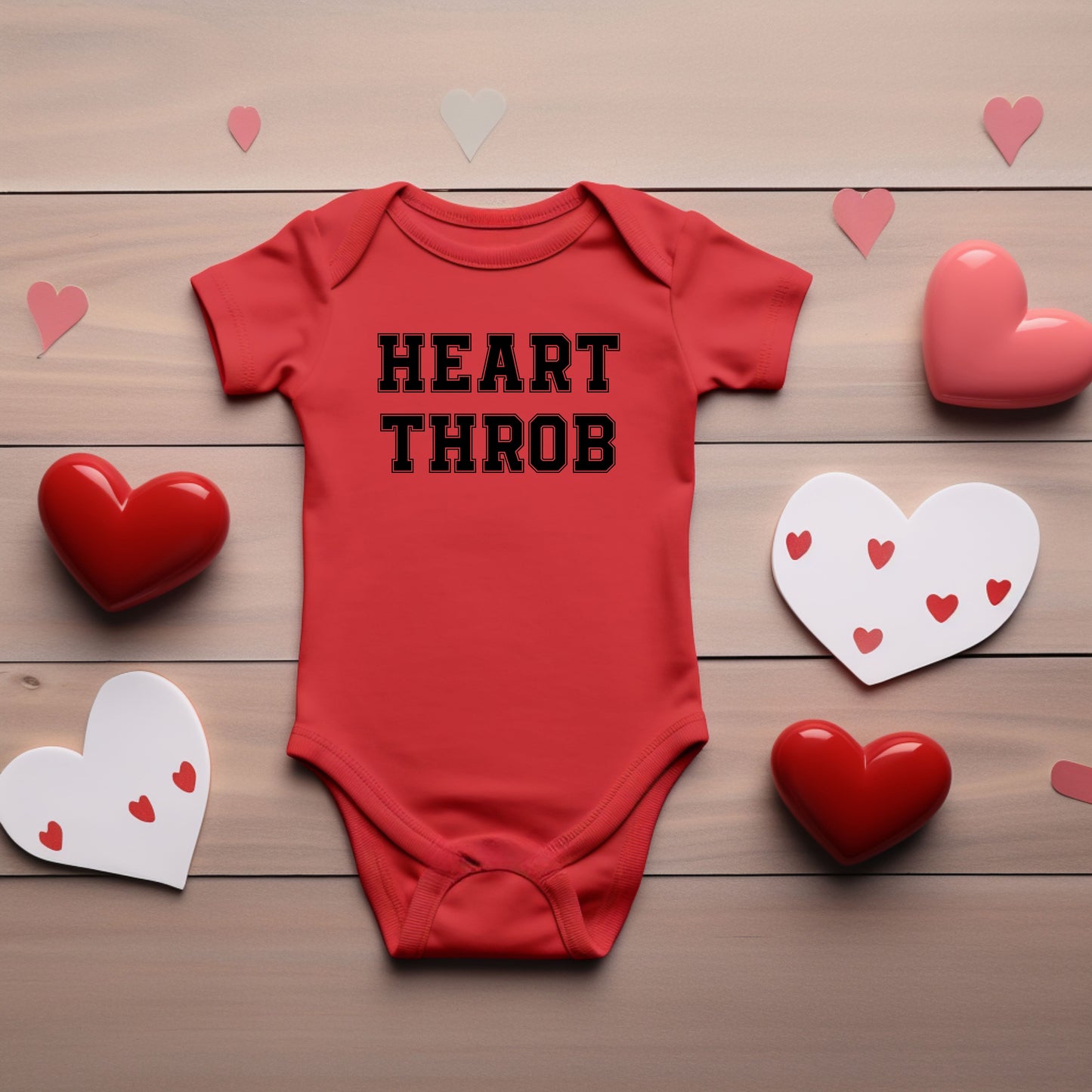 Heart Throb | Baby Graphic Short Sleeve Bodysuit