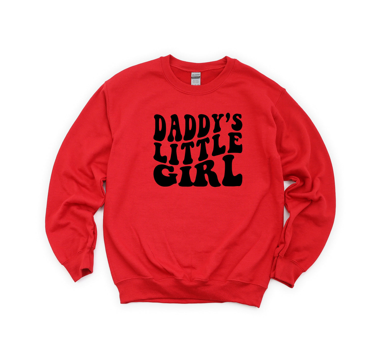 Daddy's Little Girl Wavy | Youth Sweatshirt