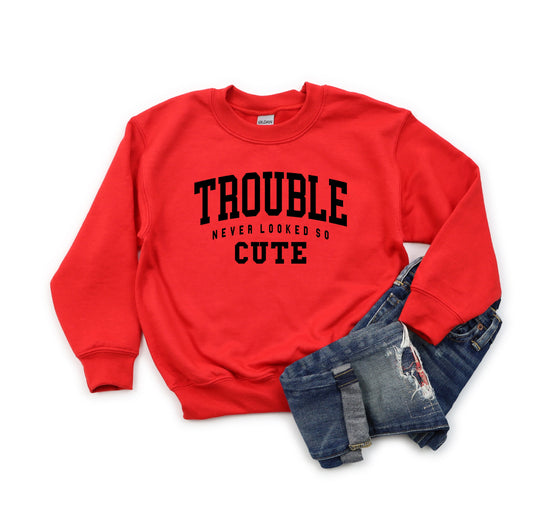 Trouble So Cute | Youth Sweatshirt