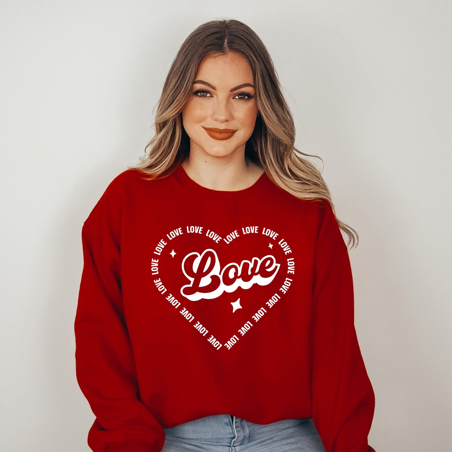 Love Heart Outline | Sweatshirt