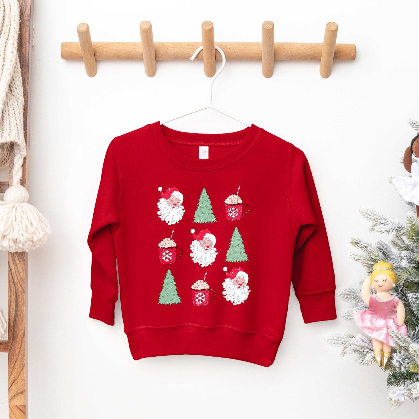 Tree And Mug Collage | Toddler Graphic Sweatshirt