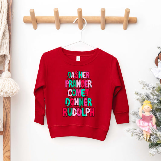 Reindeers Stacked | Toddler Graphic Sweatshirt