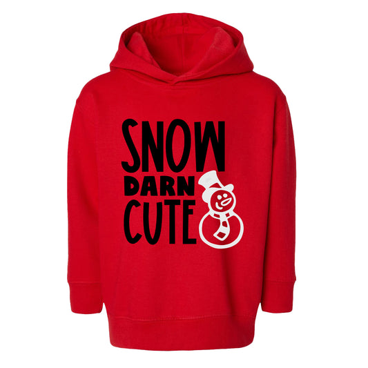 Snow Darn Cute Glitter | Toddler Graphic Hoodie