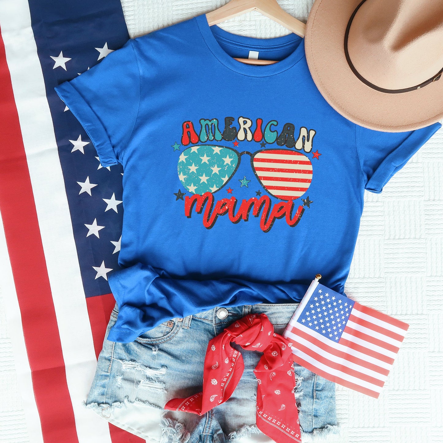 American Mama Sunglasses | Short Sleeve Graphic Tee
