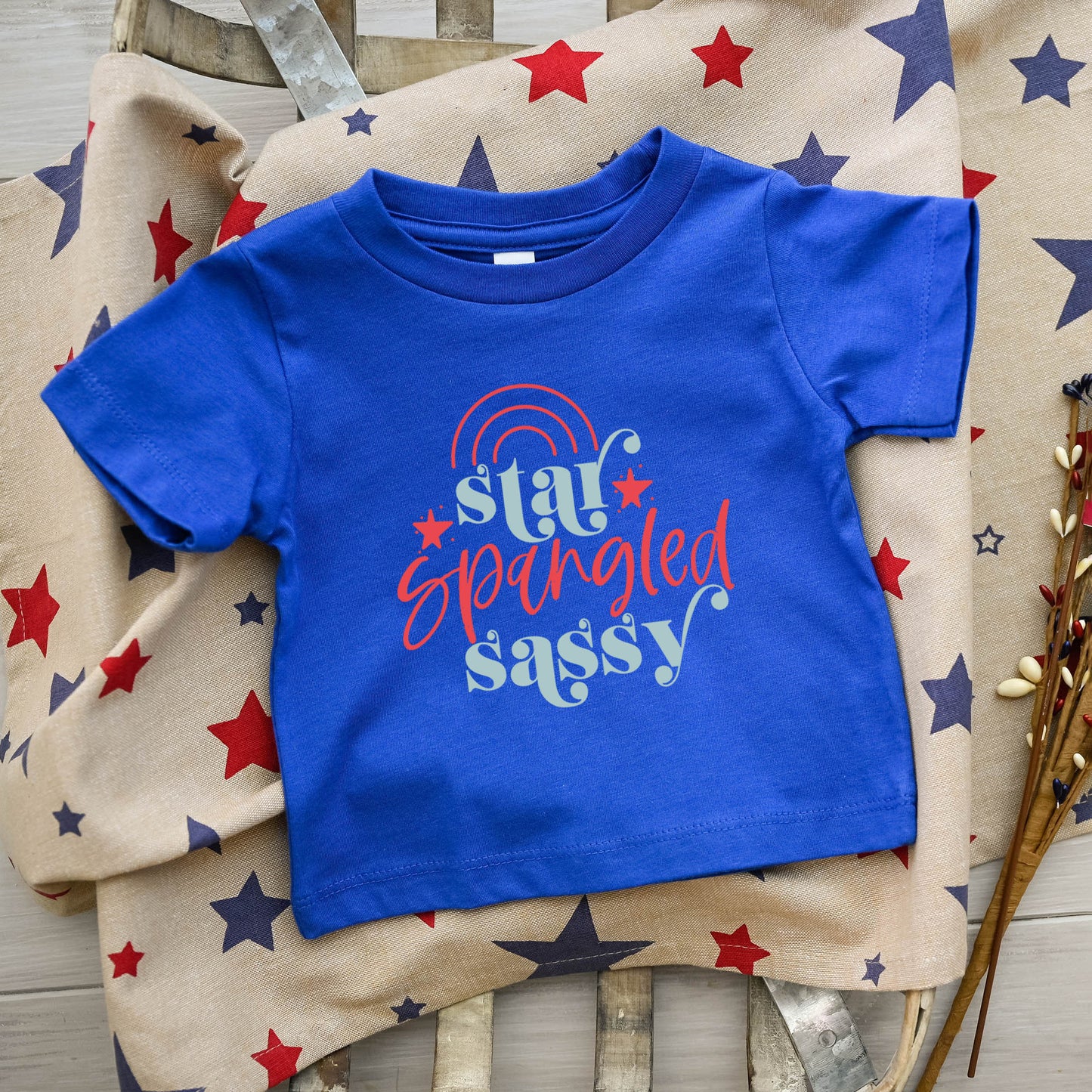 Star Spangled Sassy | Toddler Graphic Short Sleeve Tee