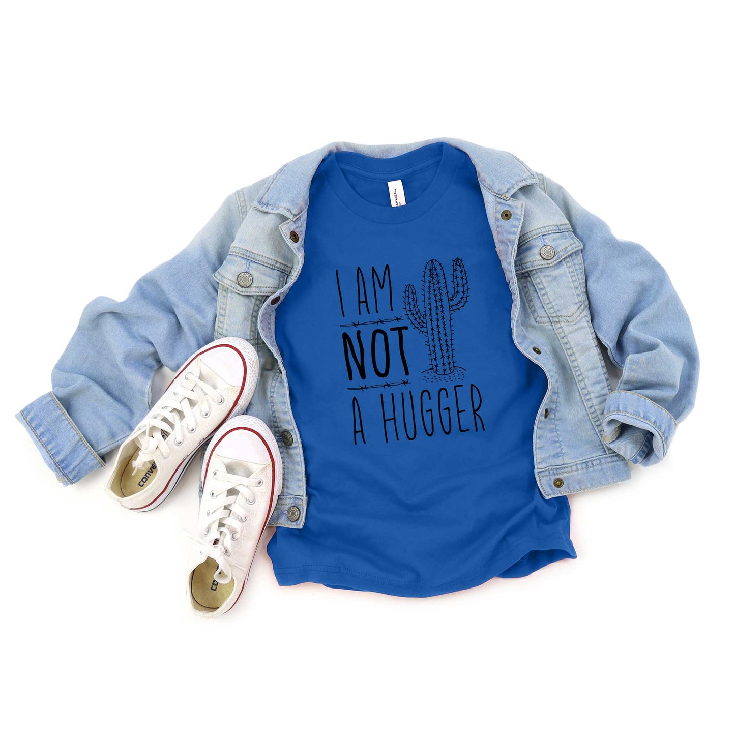 I'm Not A Hugger | Youth Short Sleeve Crew Neck