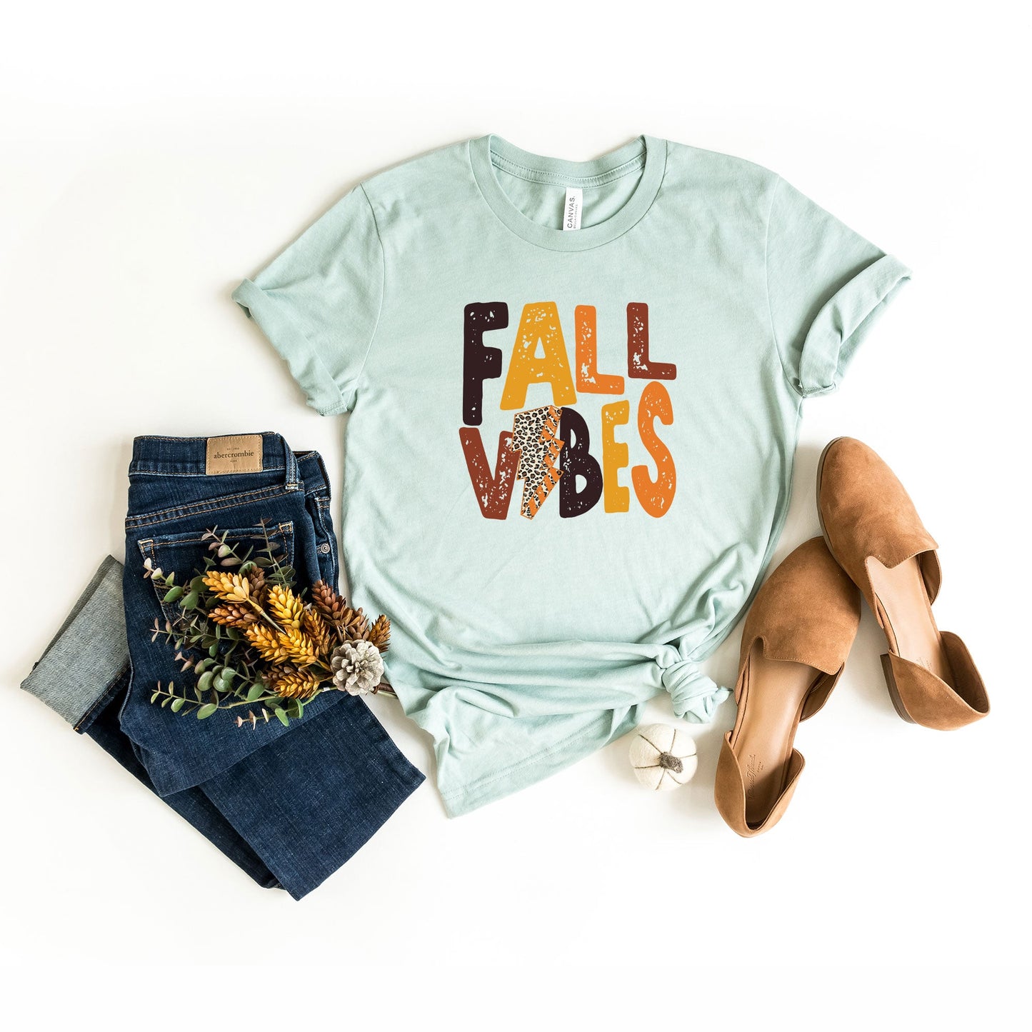 Fall Vibes Lightning Bolt | Short Sleeve Graphic Tee