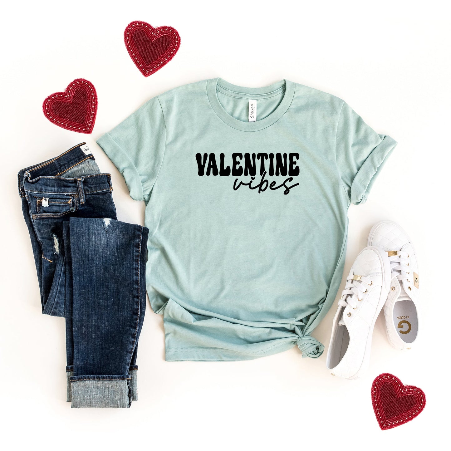 Retro Valentine Vibes | Short Sleeve Graphic Tee