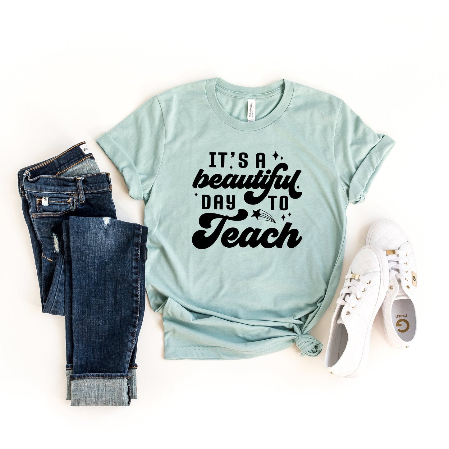 Beautiful Day To Teach | Short Sleeve Graphic Tee