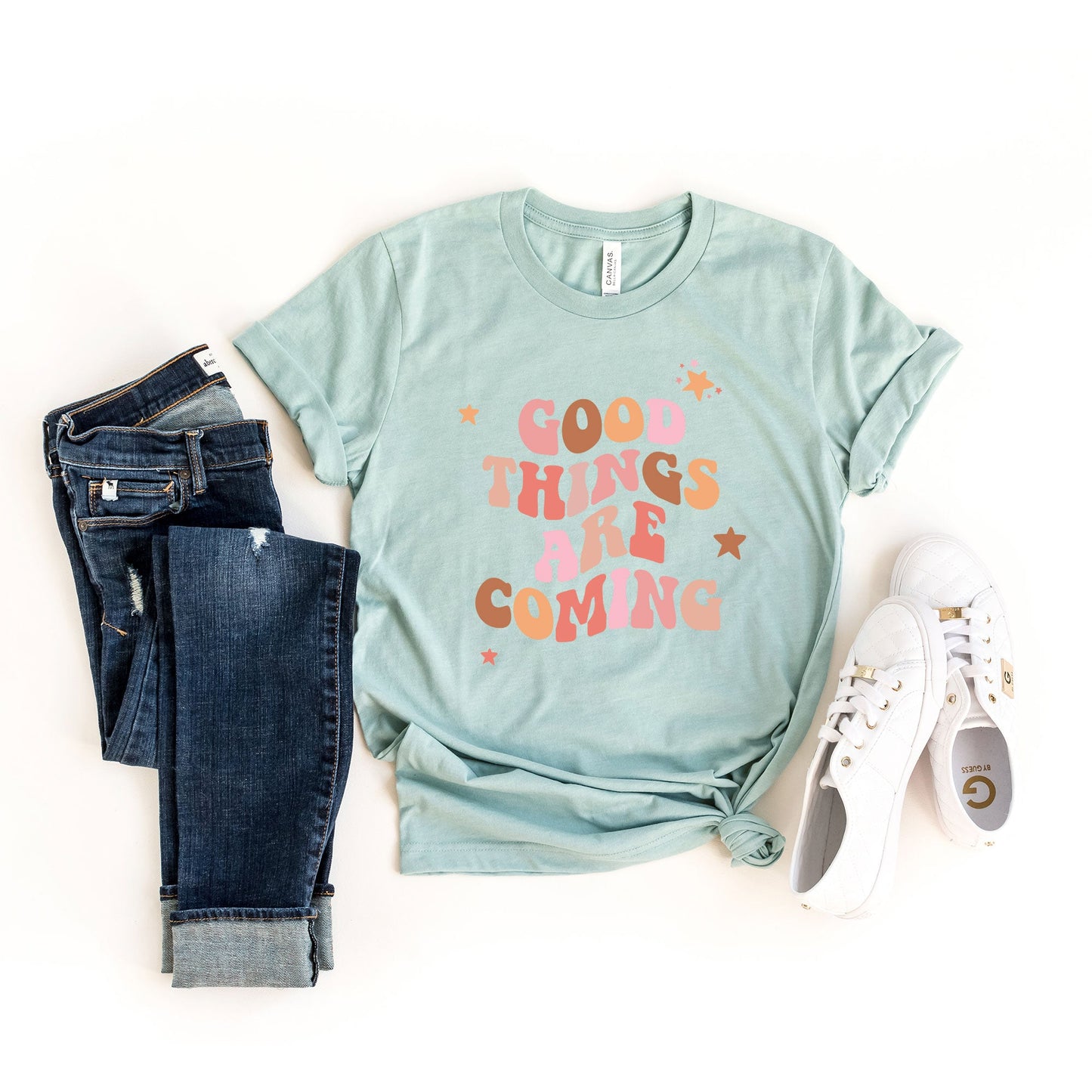 Good Things Are Coming Stars | Short Sleeve Graphic Tee