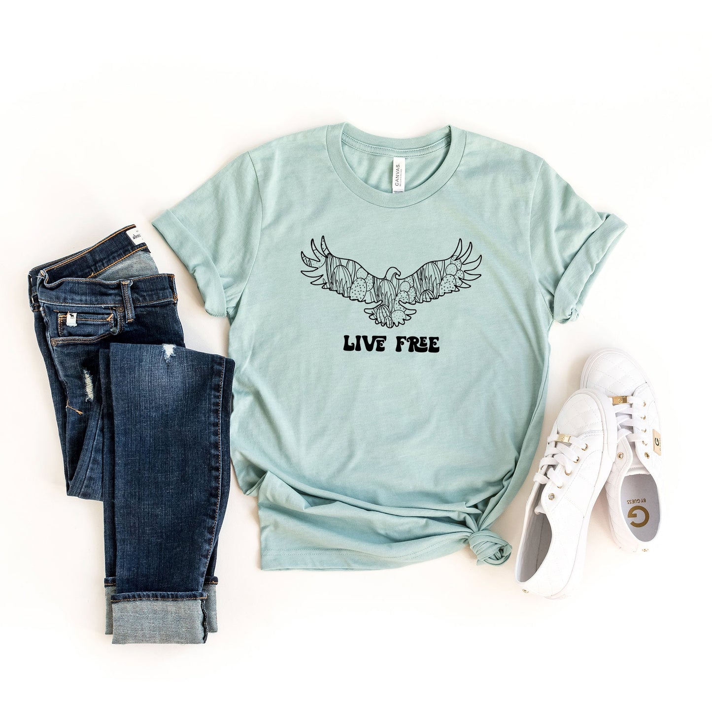 Live Free Eagle | Short Sleeve Graphic Tee