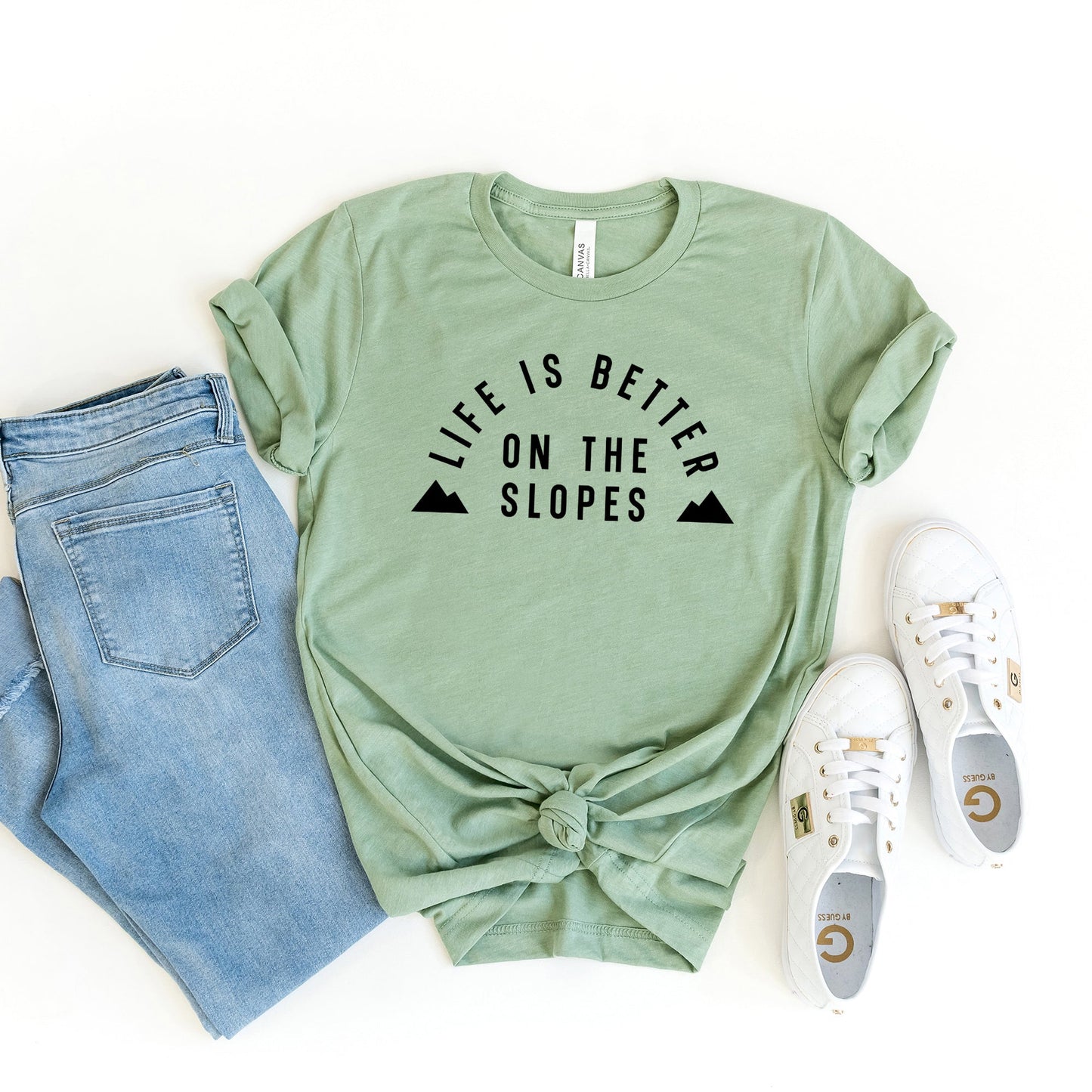 Better On The Slopes Mountains | Short Sleeve Graphic Tee