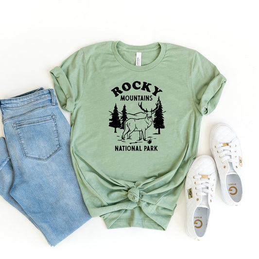 Vintage Rocky Mountains National Park | Short Sleeve Graphic Tee