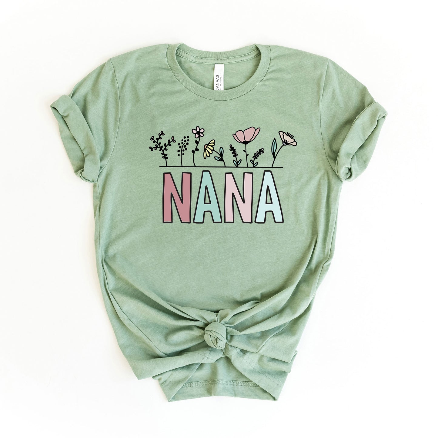 Nana Flowers | Short Sleeve Graphic Tee