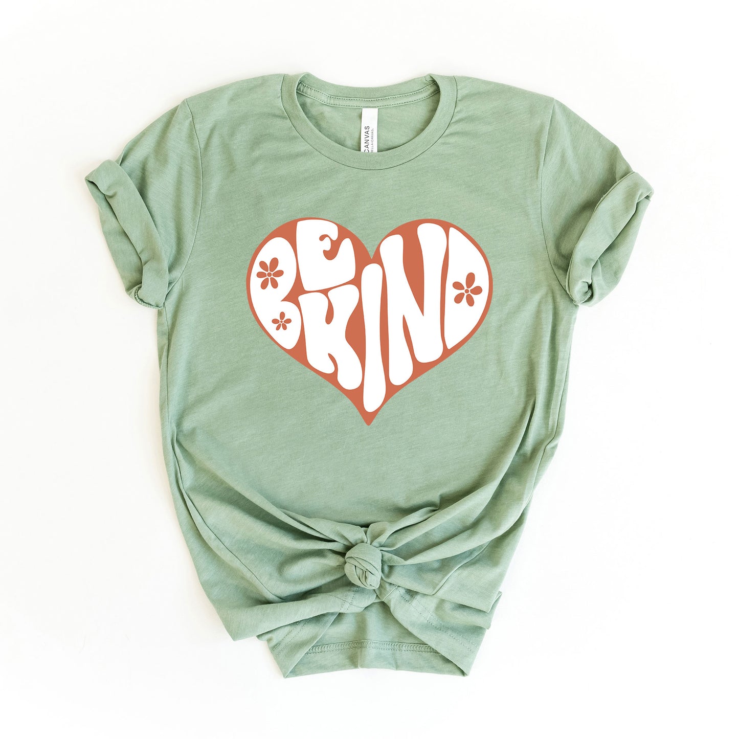 Retro Be Kind Heart | Short Sleeve Graphic Tee