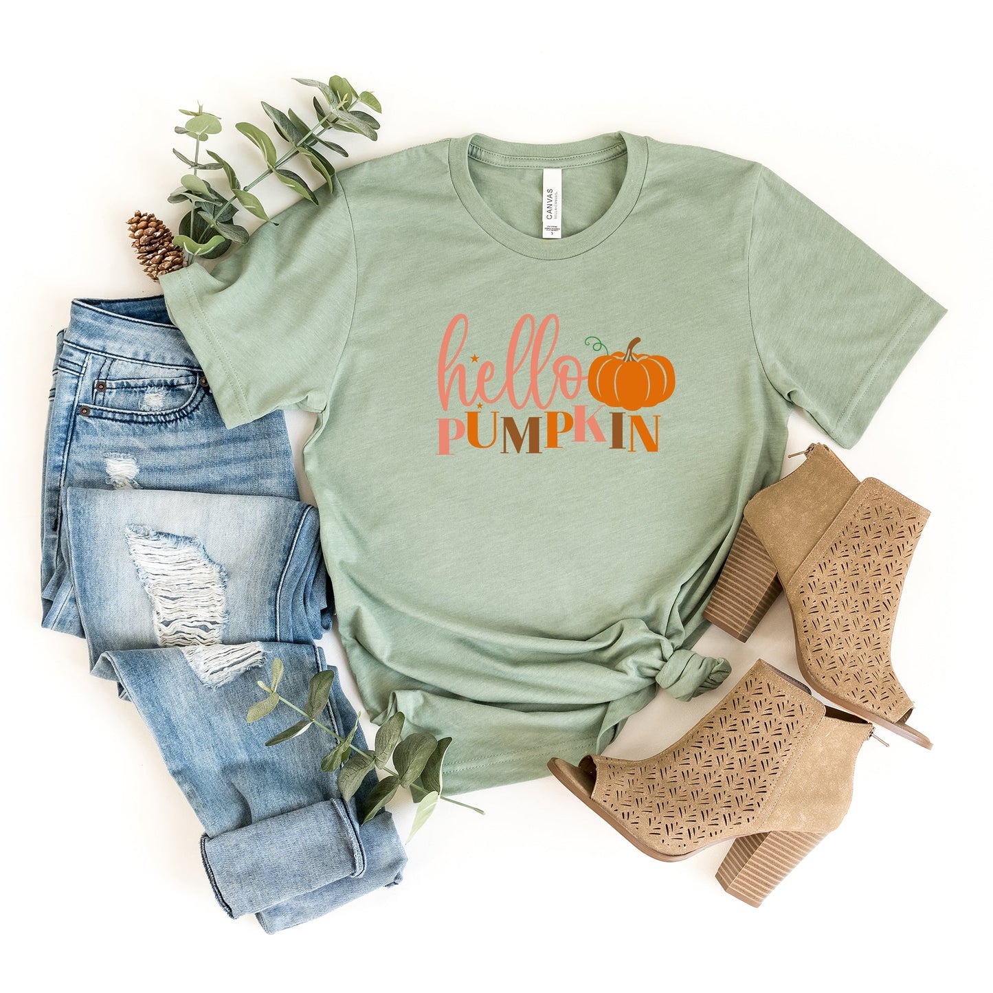 Hello Pumpkin Pumpkin | Short Sleeve Crew Neck