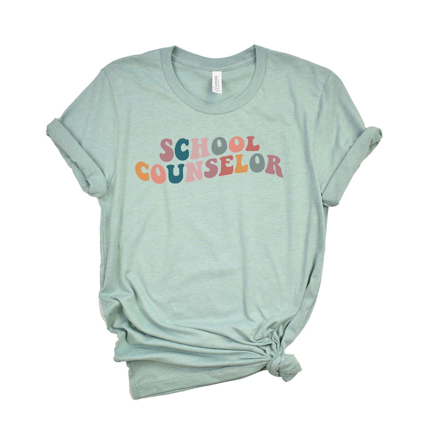 School Counselor Wavy | Short Sleeve Graphic Tee