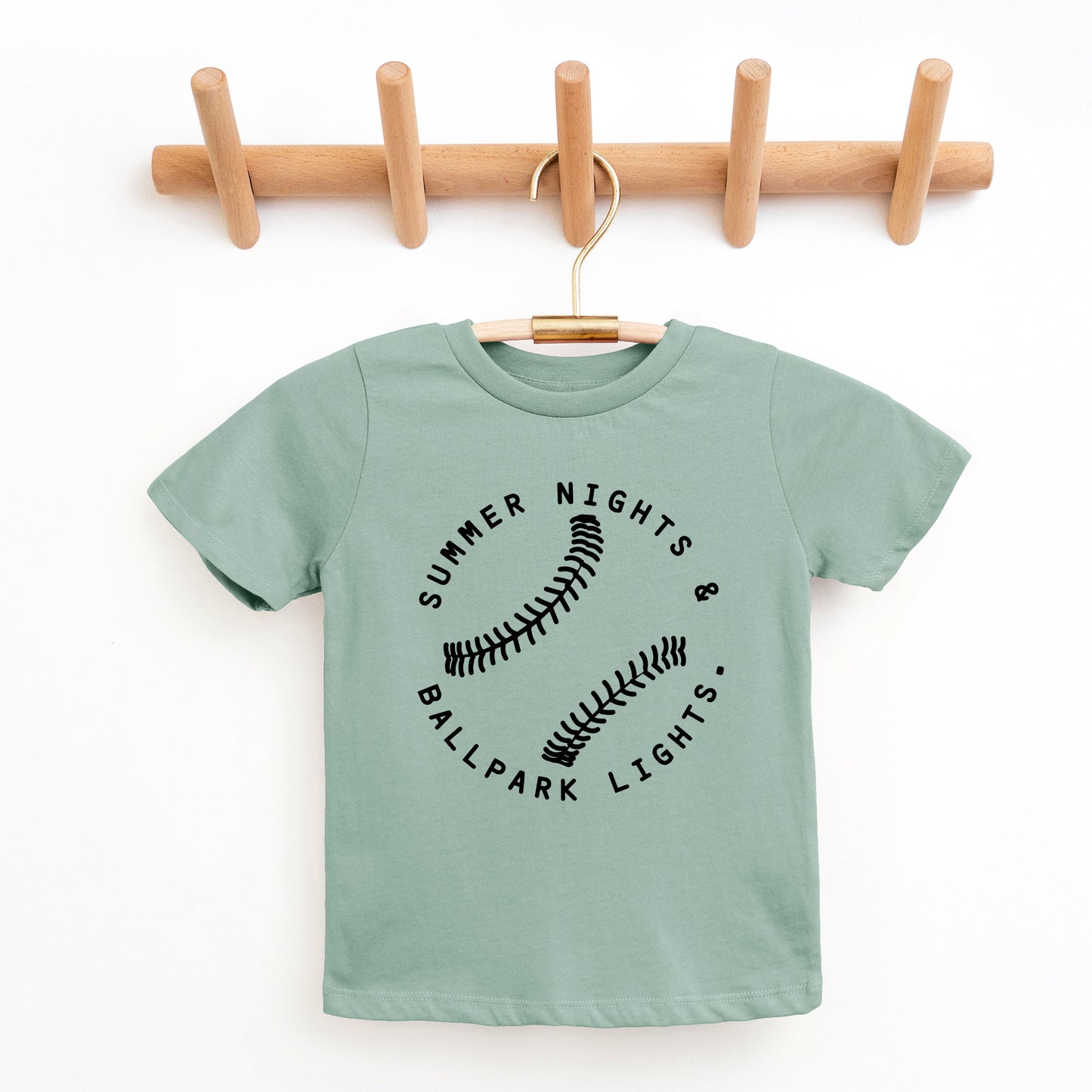 Summer Nights And Ballpark Lights | Youth Short Sleeve Crew Neck