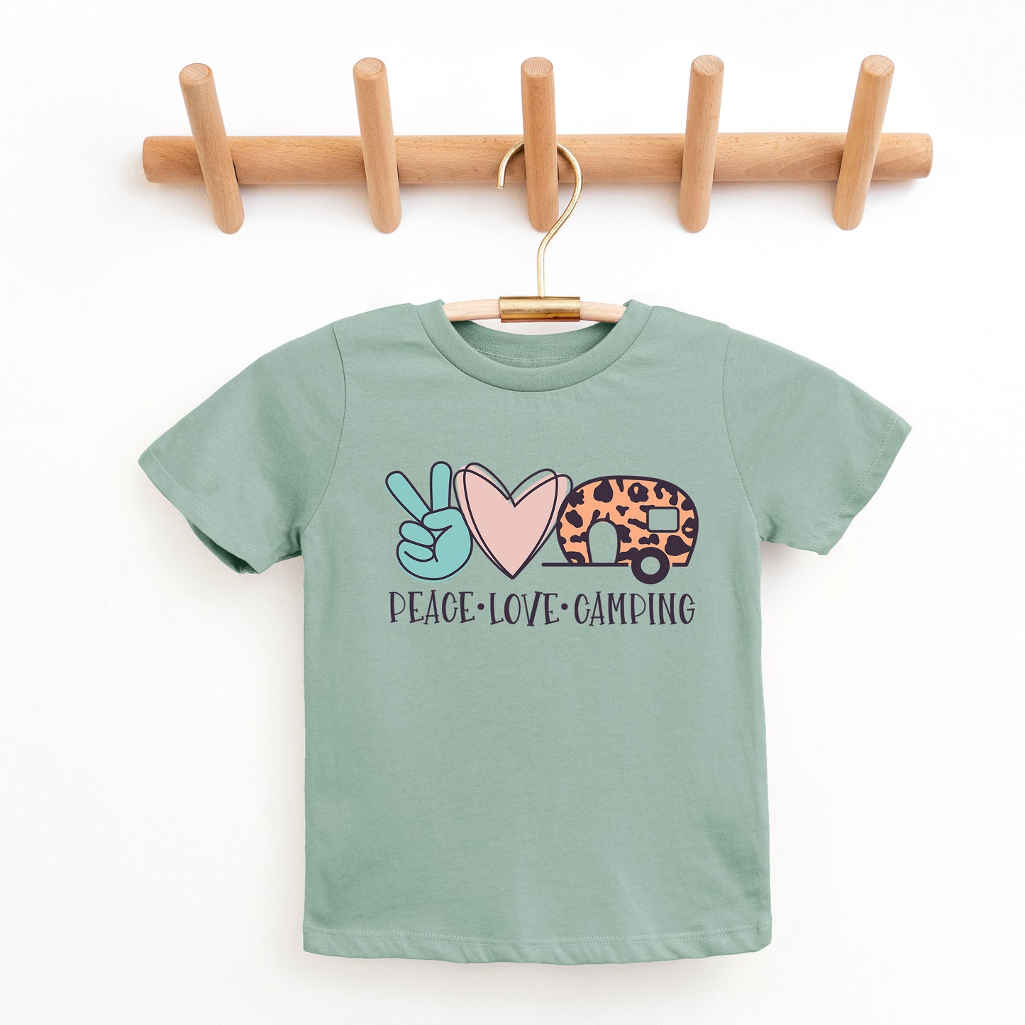 Peace Love Camping | Youth Short Sleeve Crew Neck