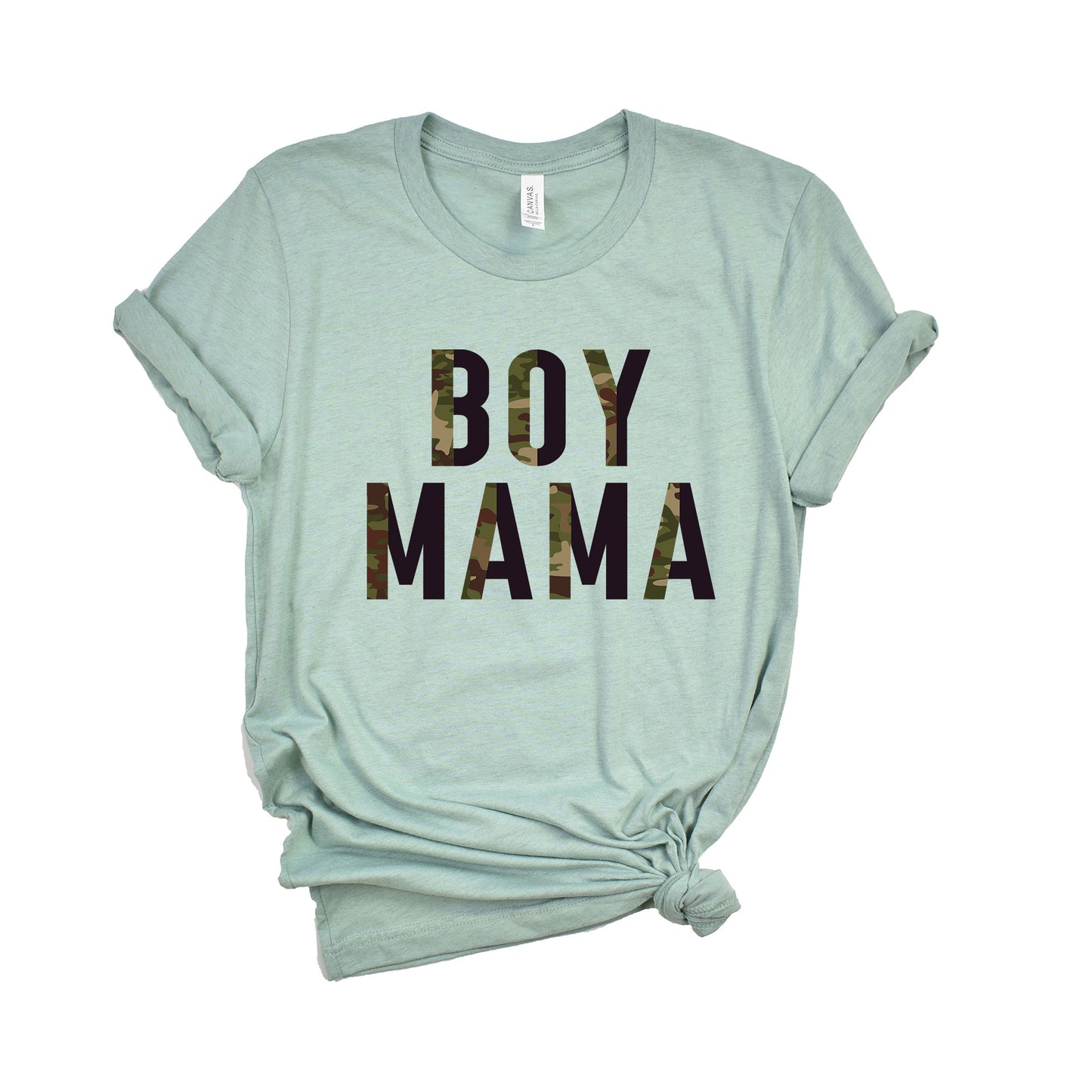 Boy Mama Camo | Short Sleeve Graphic Tee