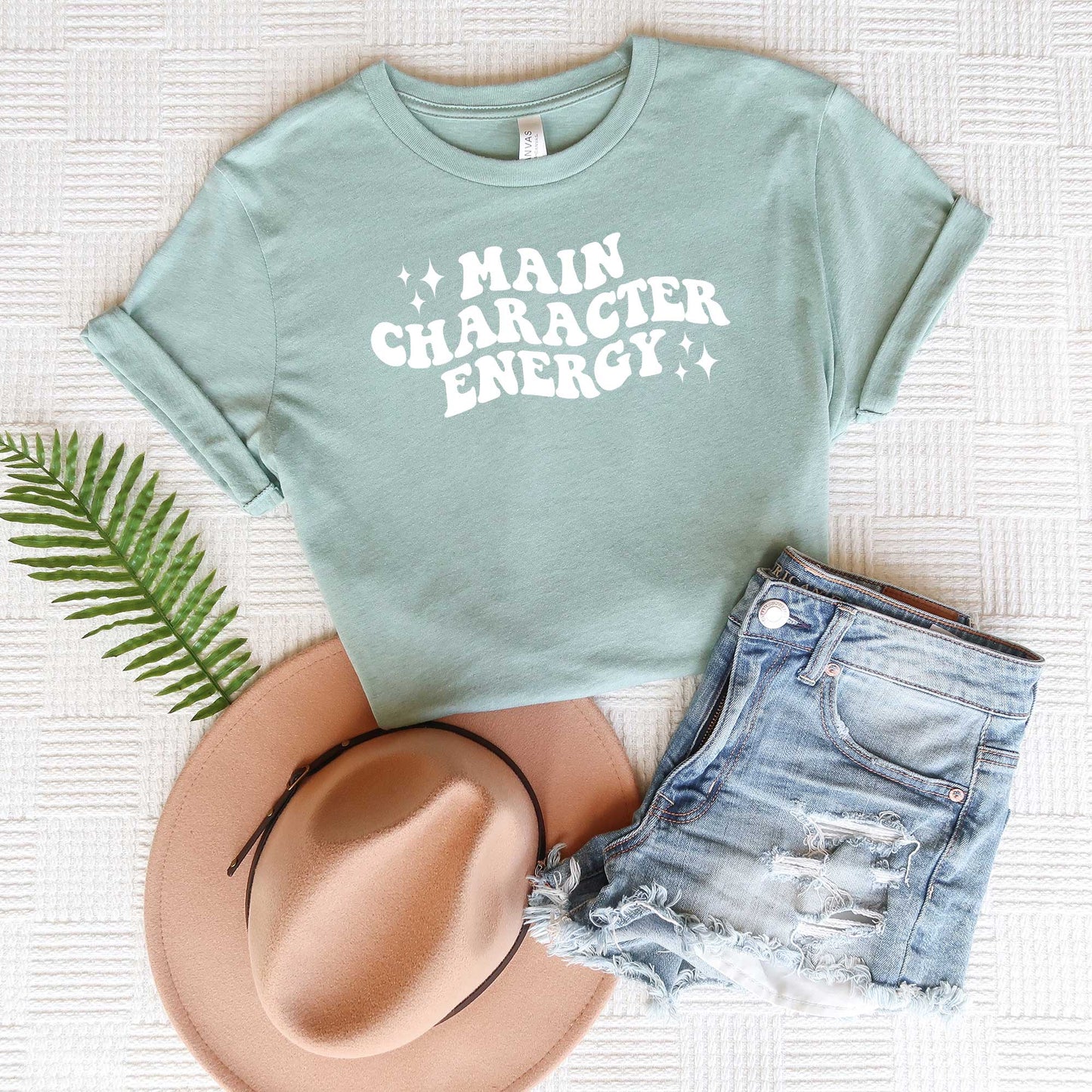 Main Character Energy Wavy | Short Sleeve Graphic Tee