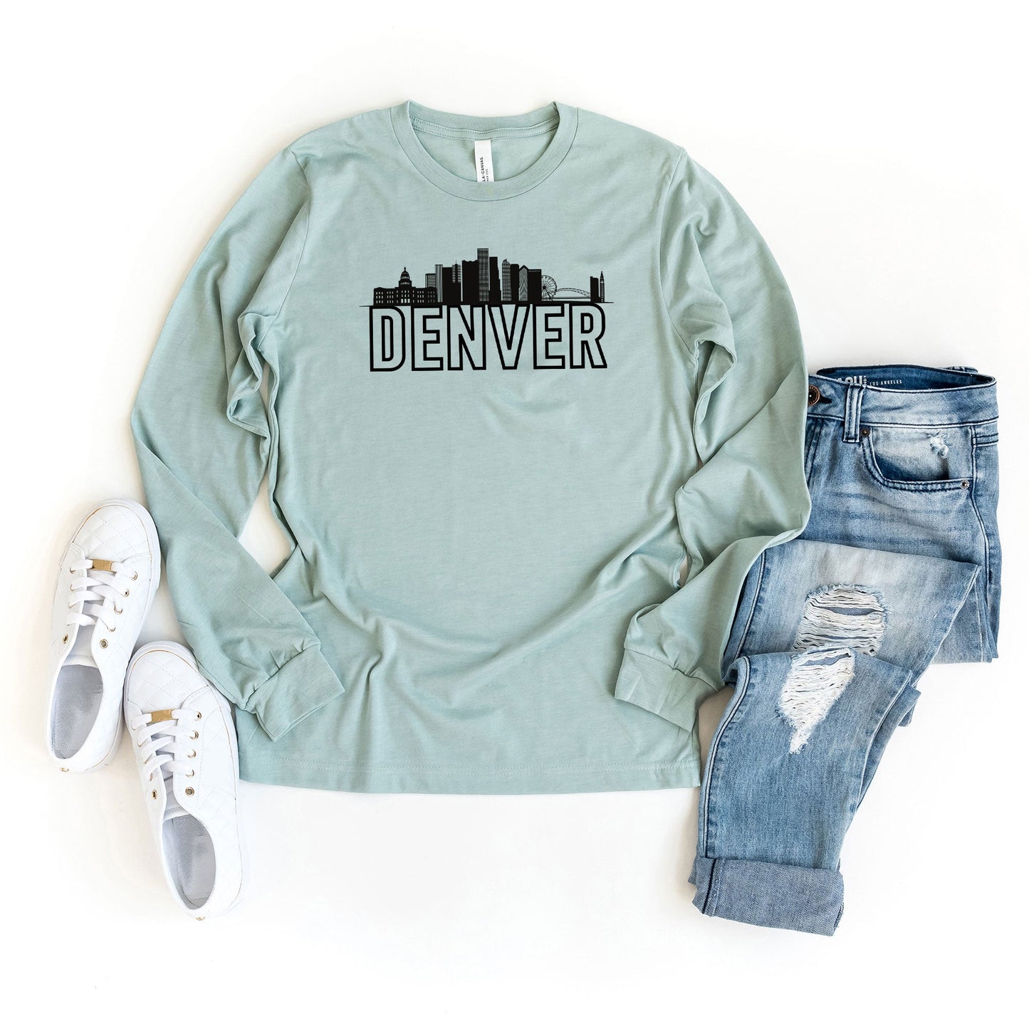 Denver Buildings | Long Sleeve Crew Neck