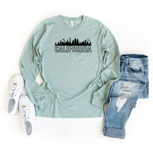 California Buildings | Long Sleeve Crew Neck