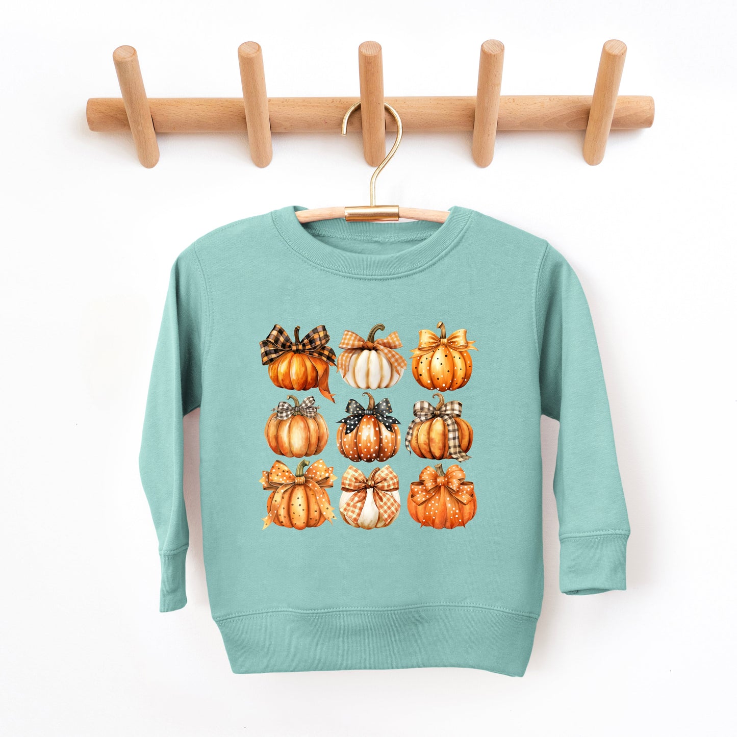 Coquette Fall Pumpkin Chart | Youth Ultra-Soft Graphic Sweatshirt