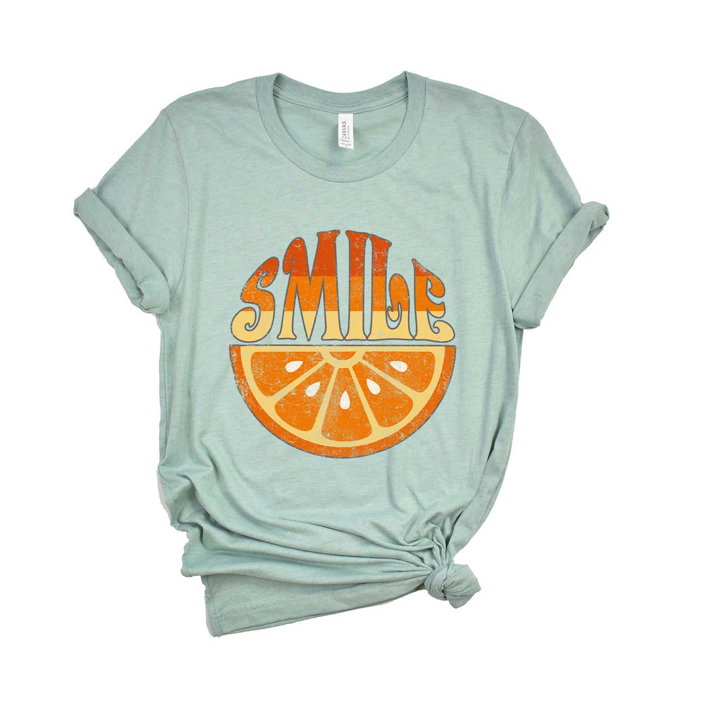 Smile Orange | Short Sleeve Graphic Tee