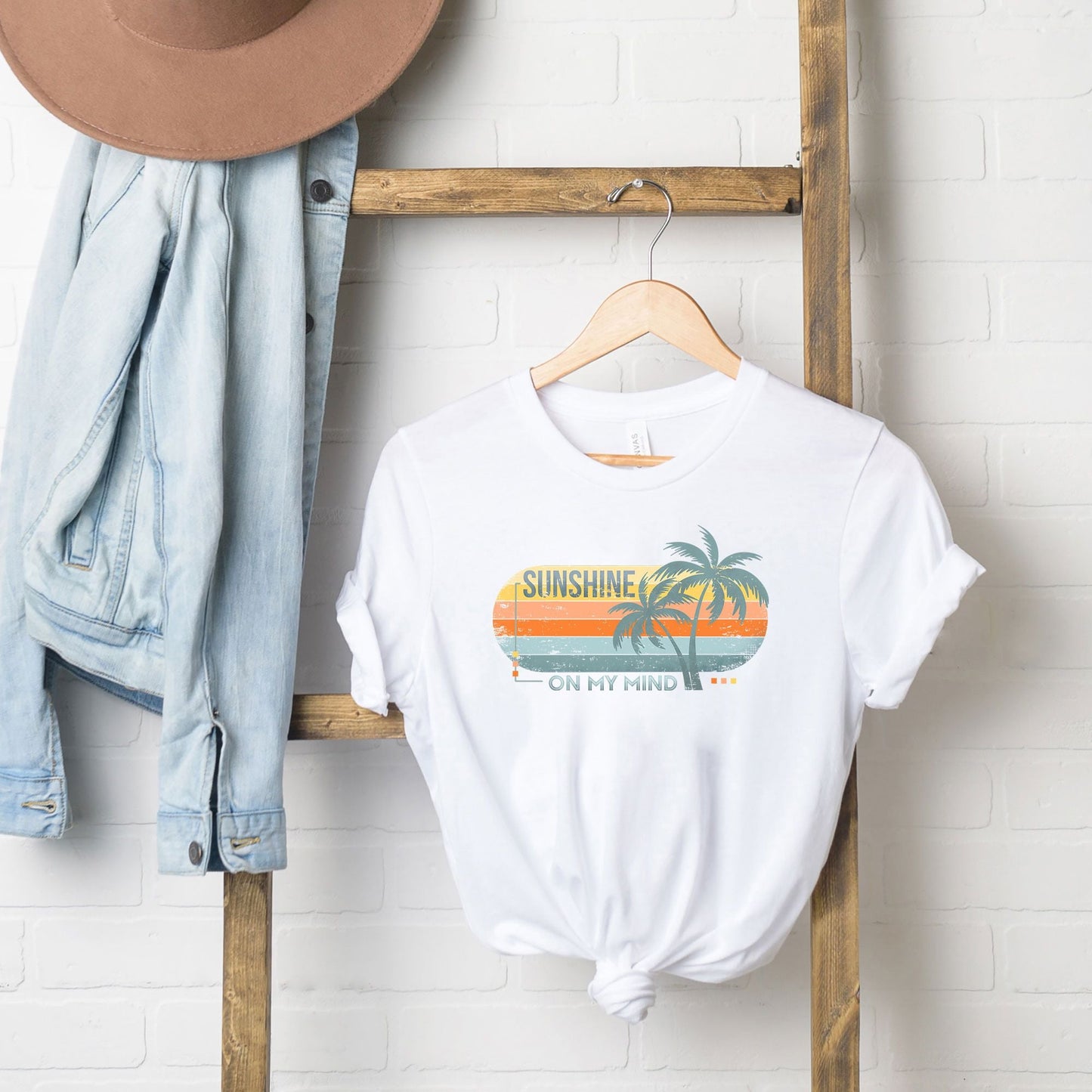 Sunshine On My Mind Stripes | Short Sleeve Graphic Tee