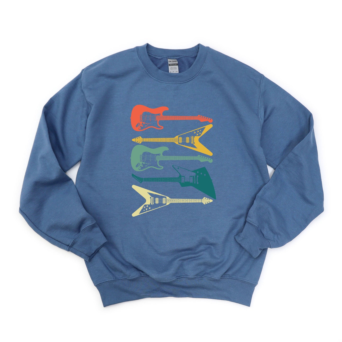 Colorful Electric Guitar Stacked | Sweatshirt
