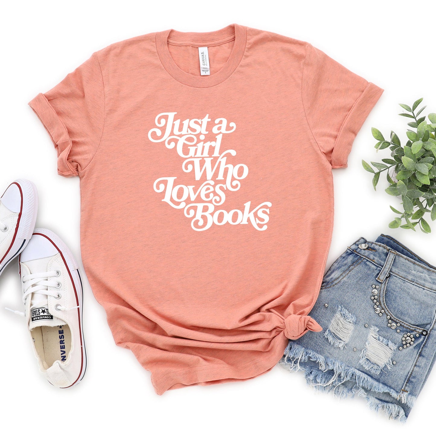 Just A Girl Who Loves Books | Short Sleeve Graphic Tee