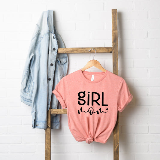 Girl Mom Heart | Short Sleeve Graphic Tee