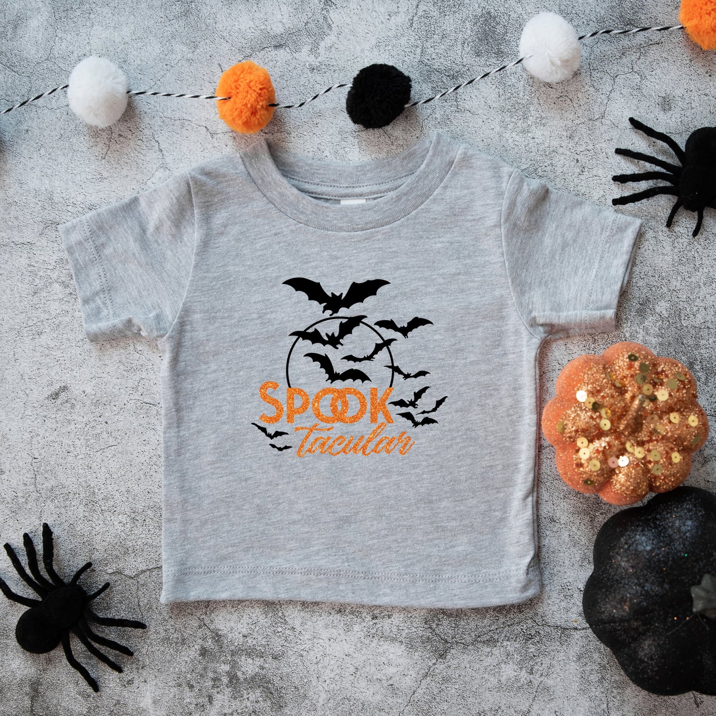 SpookTacular Glitter | Youth Graphic Short Sleeve Tee