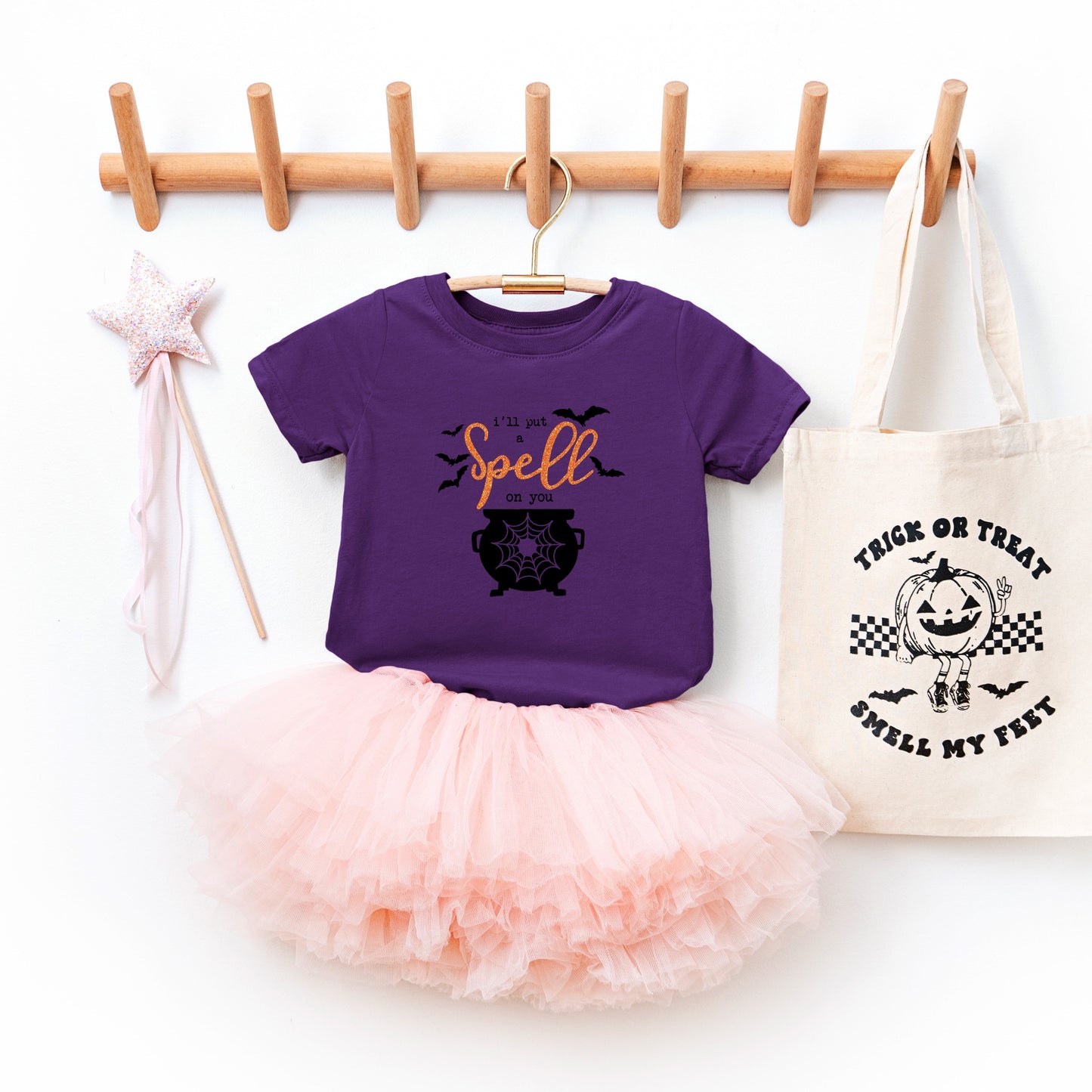 I'll Put A Spell On You Glitter | Toddler Graphic Short Sleeve Tee