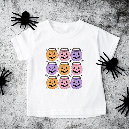 Halloween Candy Bucket Chart | Youth Graphic Short Sleeve Tee