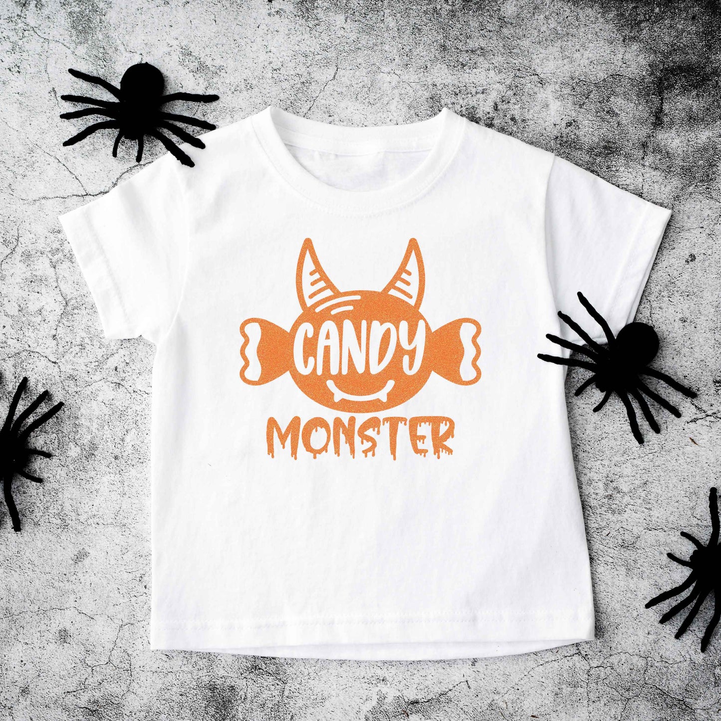 Candy Monster Horns Glitter | Toddler Graphic Short Sleeve Tee