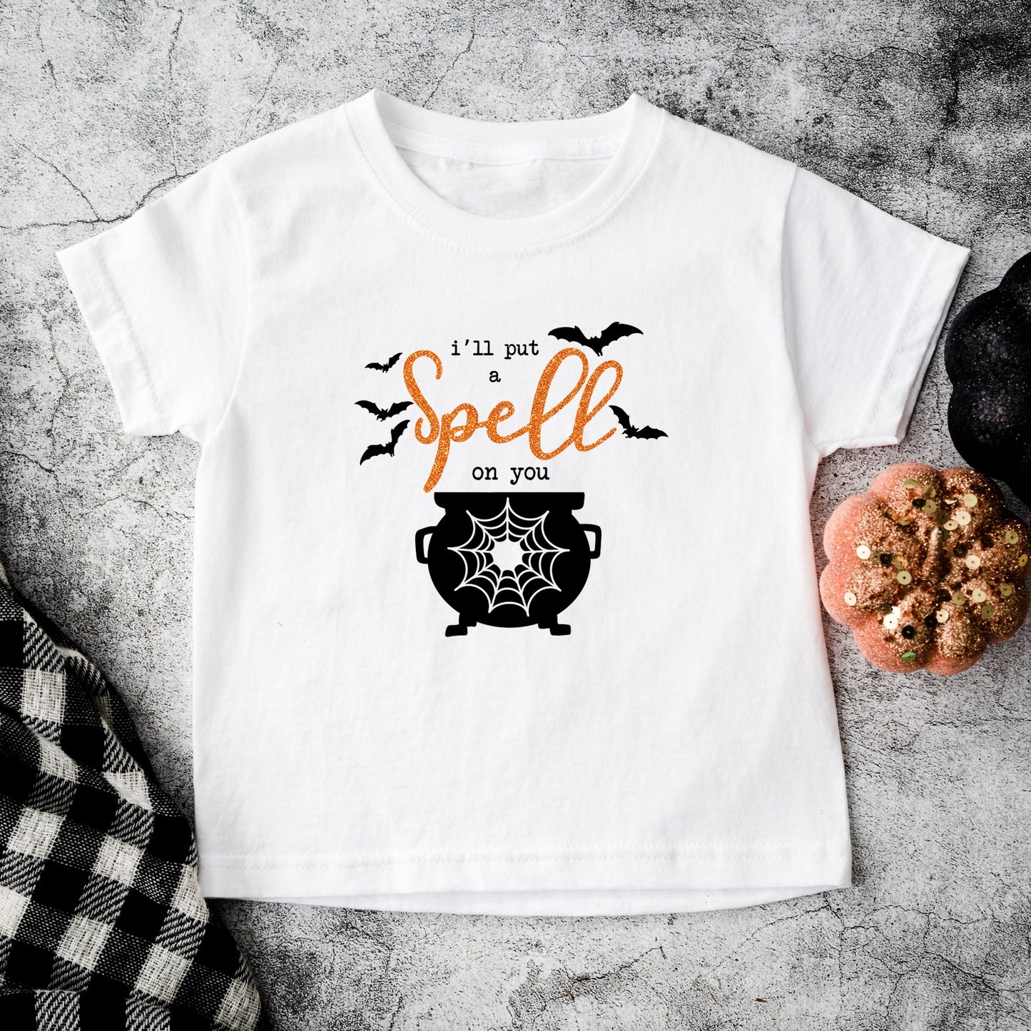 I'll Put A Spell On You Glitter | Toddler Graphic Short Sleeve Tee