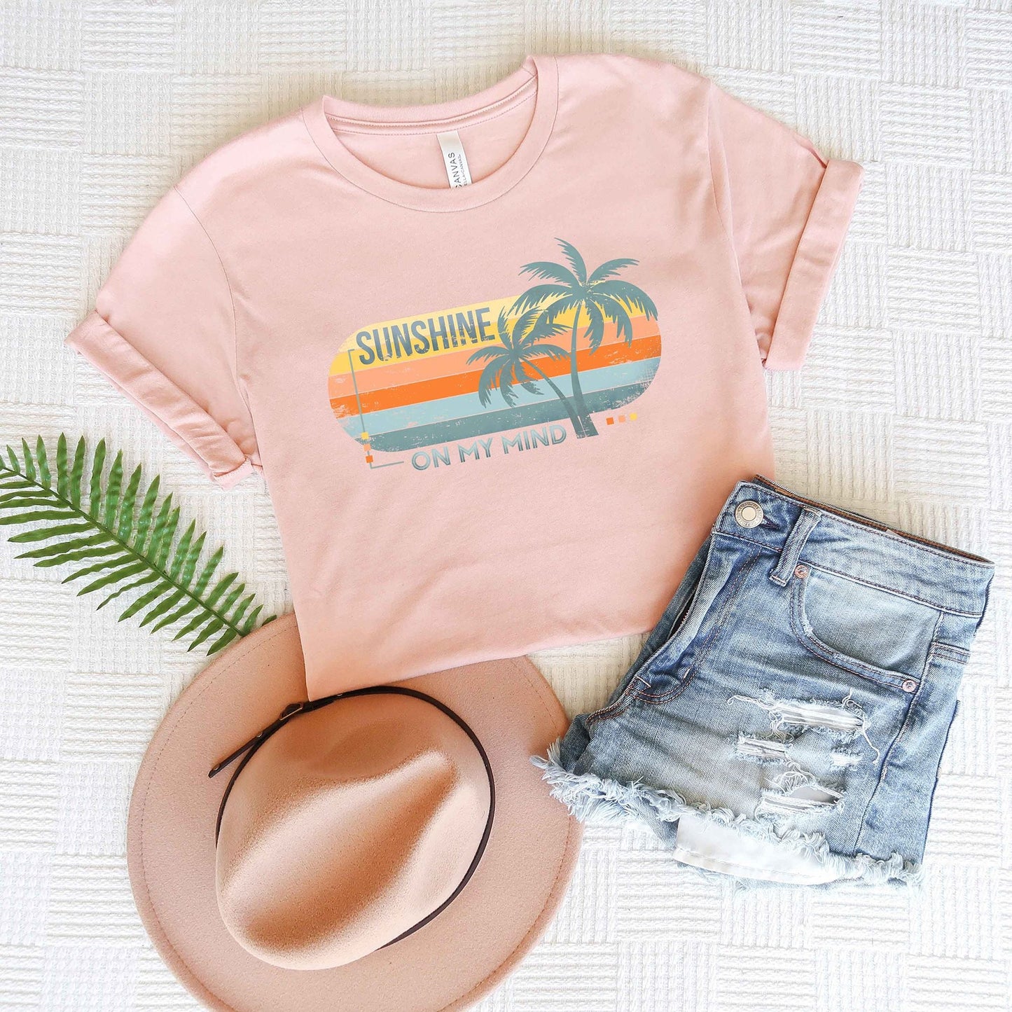 Sunshine On My Mind Stripes | Short Sleeve Graphic Tee