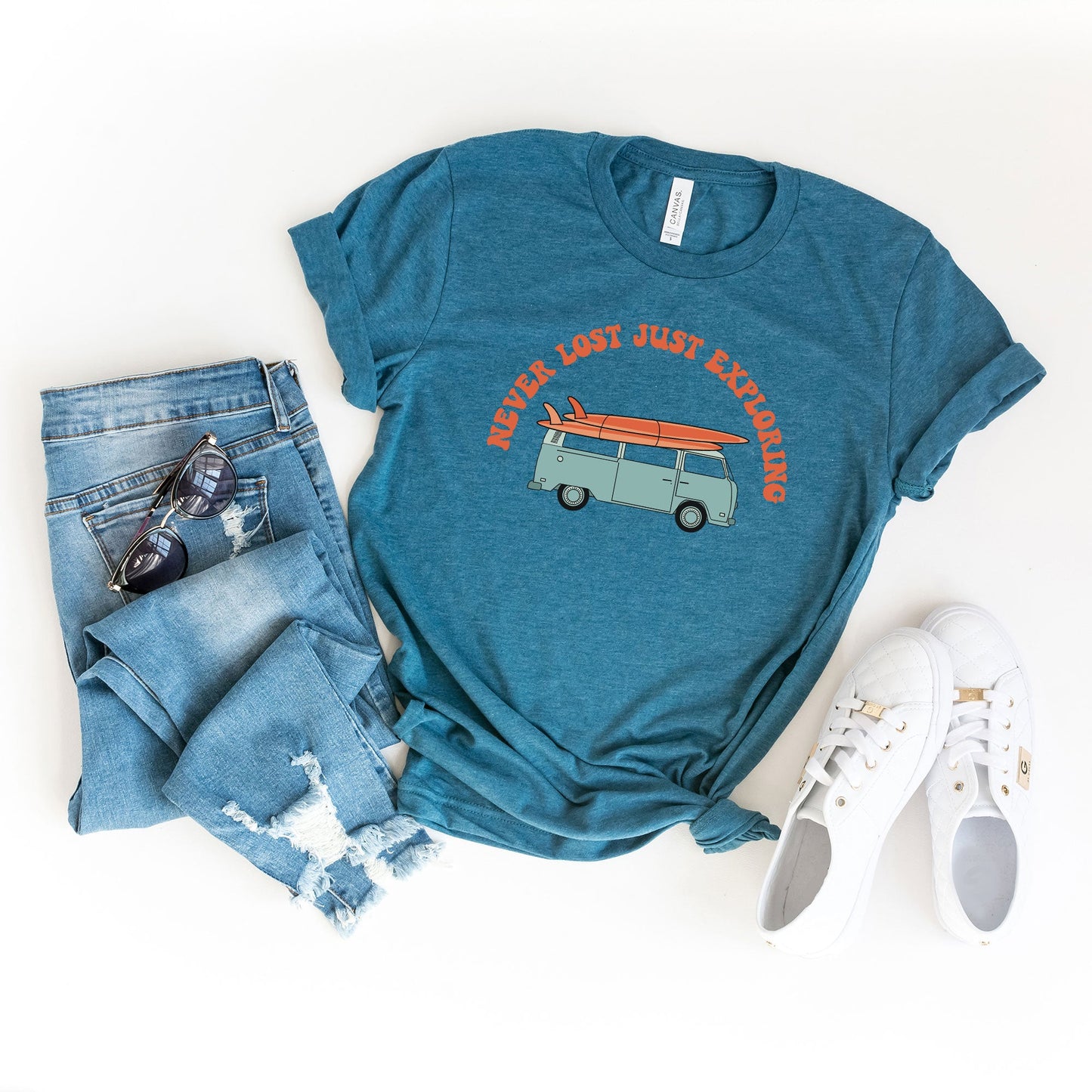 Never Lost Orange | Short Sleeve Graphic Tee