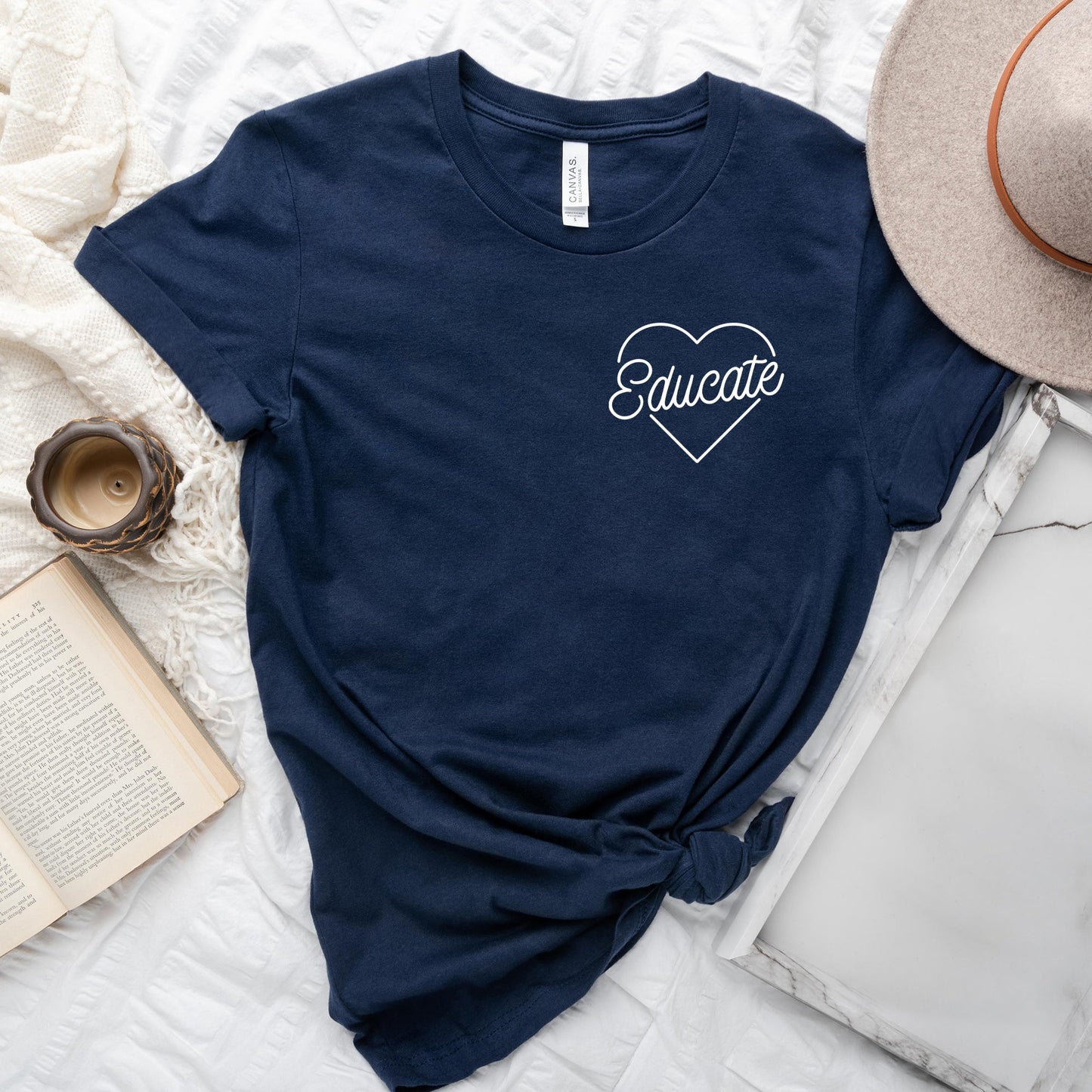 Educate Heart Mini | Short Sleeve Graphic Tee