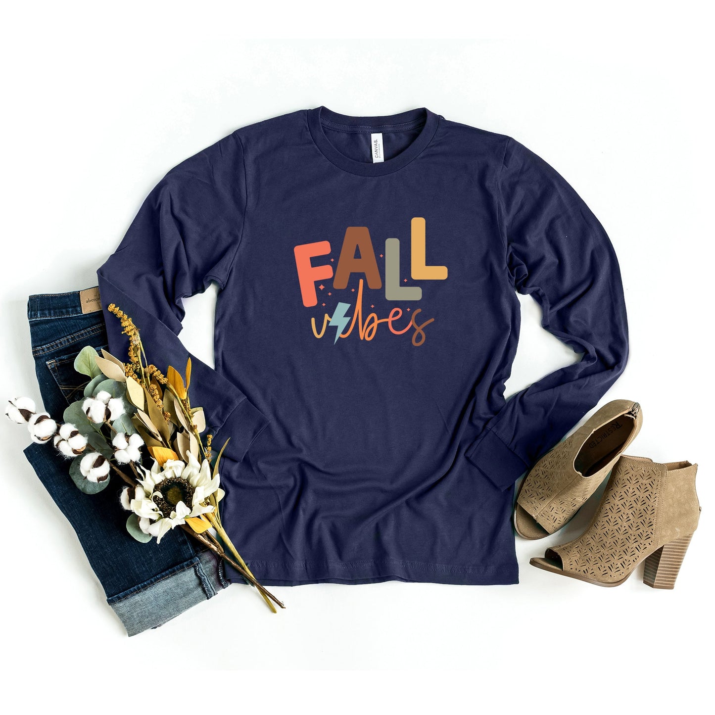 Fall Vibes | Long Sleeve Crew Neck