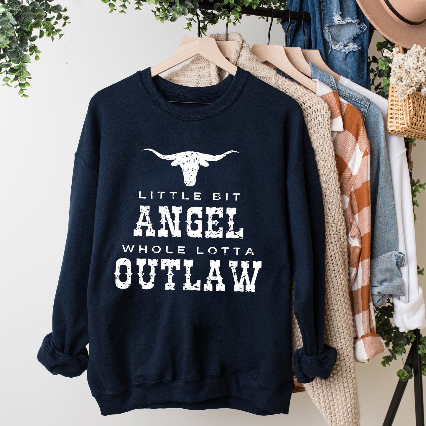 Little Bit Angel Horns | Sweatshirt