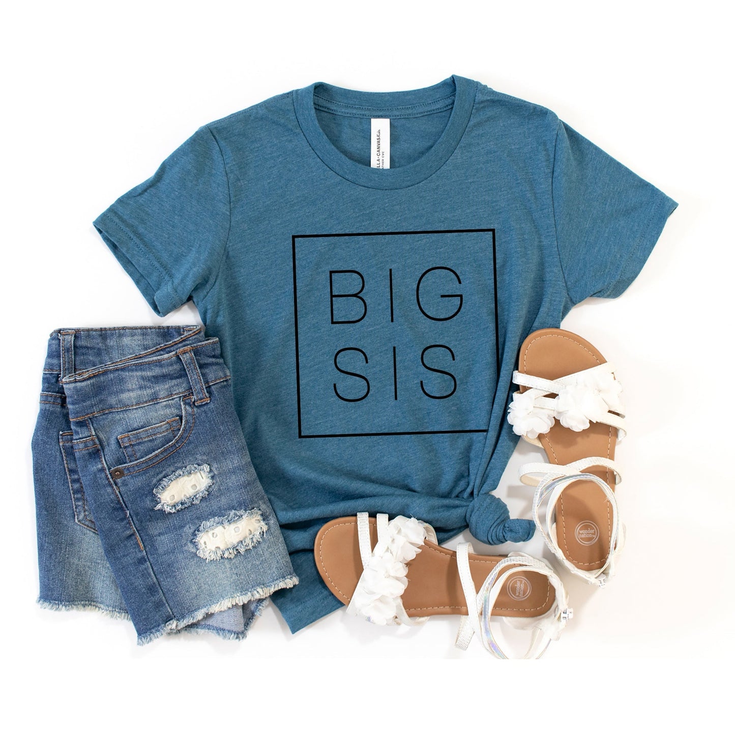 Big Sis Square | Toddler Graphic Short Sleeve Tee