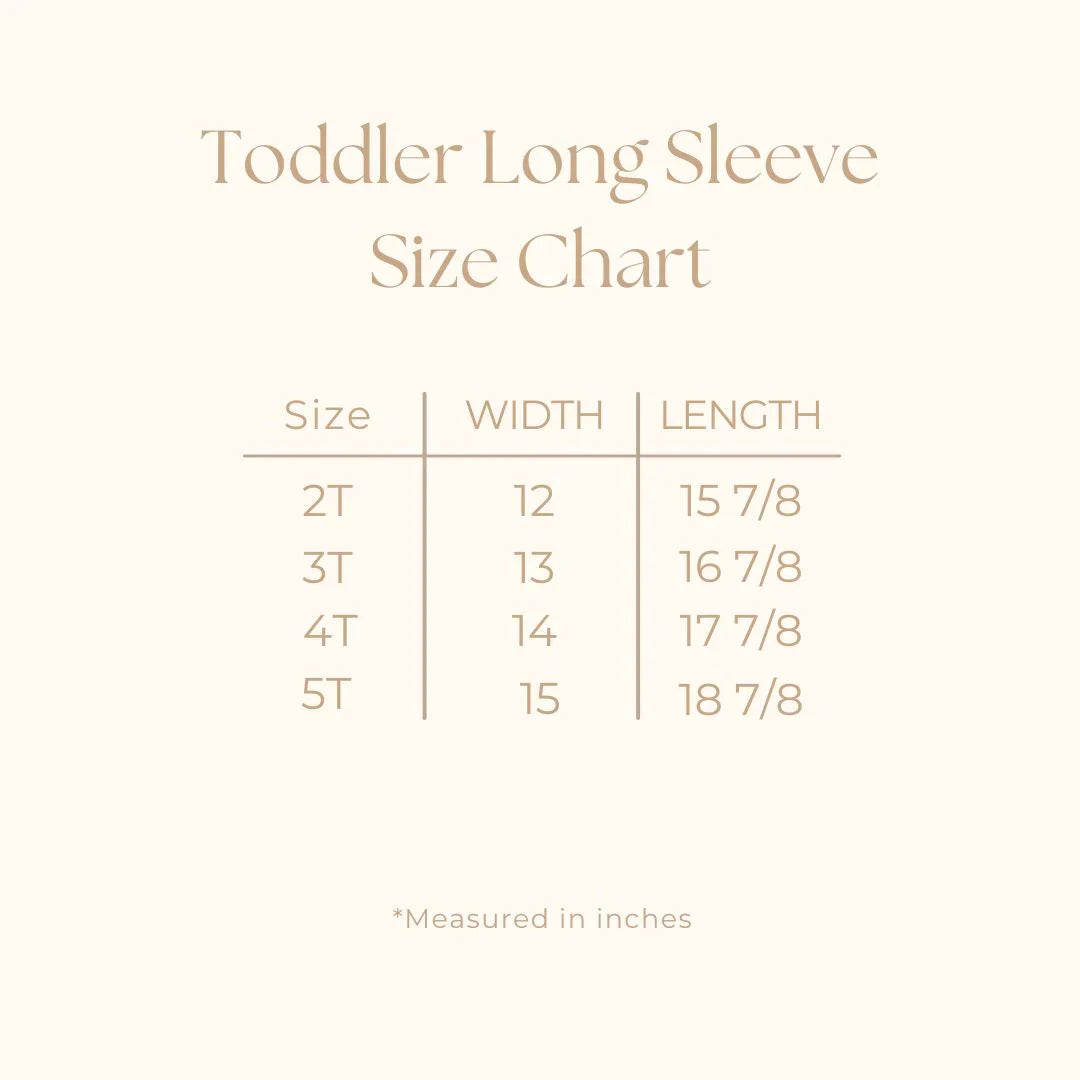 Coquette Fall Pumpkin Chart | Toddler Graphic Long Sleeve Tee