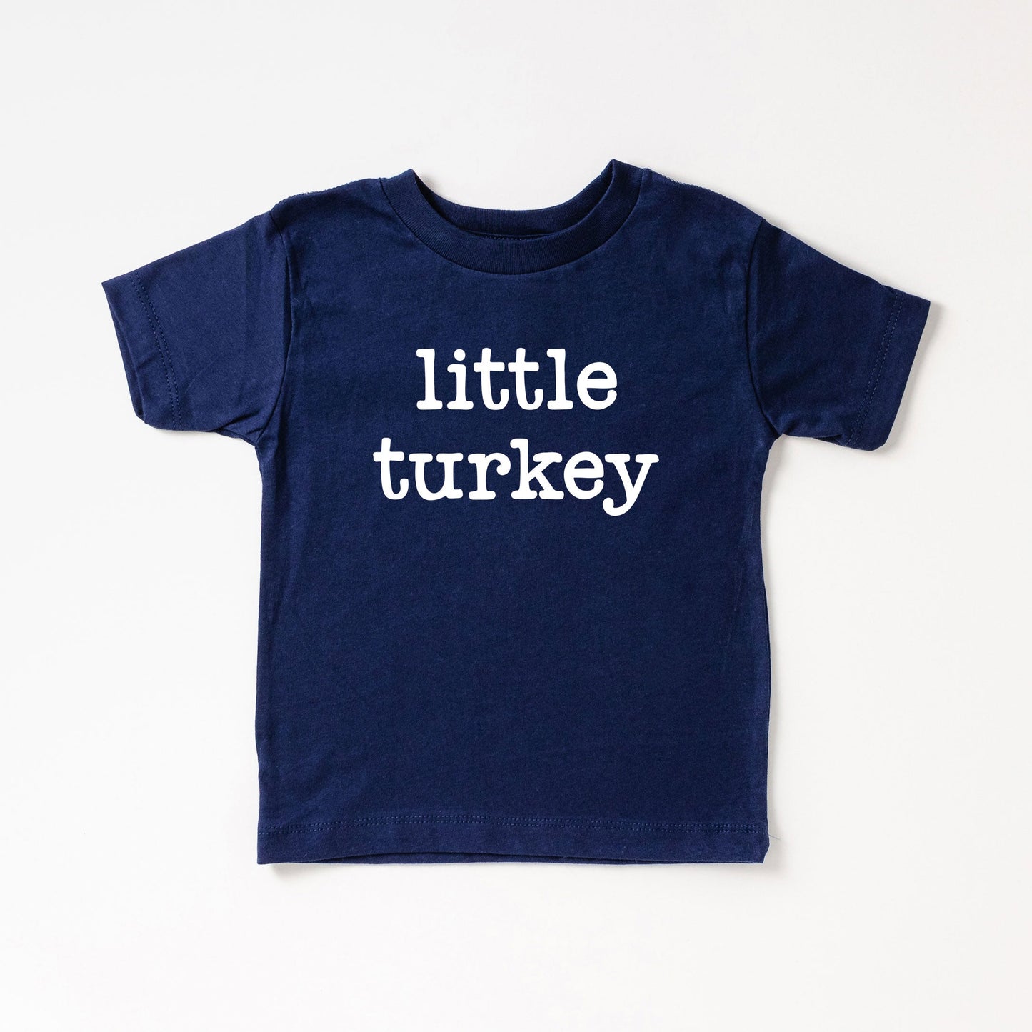 Little Turkey Typewriter | Toddler Short Sleeve Crew Neck