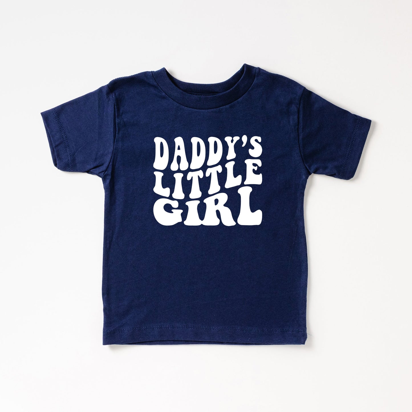 Daddy's Little Girl Wavy | Toddler Short Sleeve Crew Neck